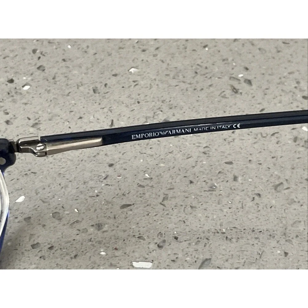 Emporio Armani EA 658 223 BLUE EYEGLASSES GLASSES FRAMES ONLY 51-17-135mm Italy